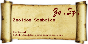 Zsoldos Szabolcs névjegykártya